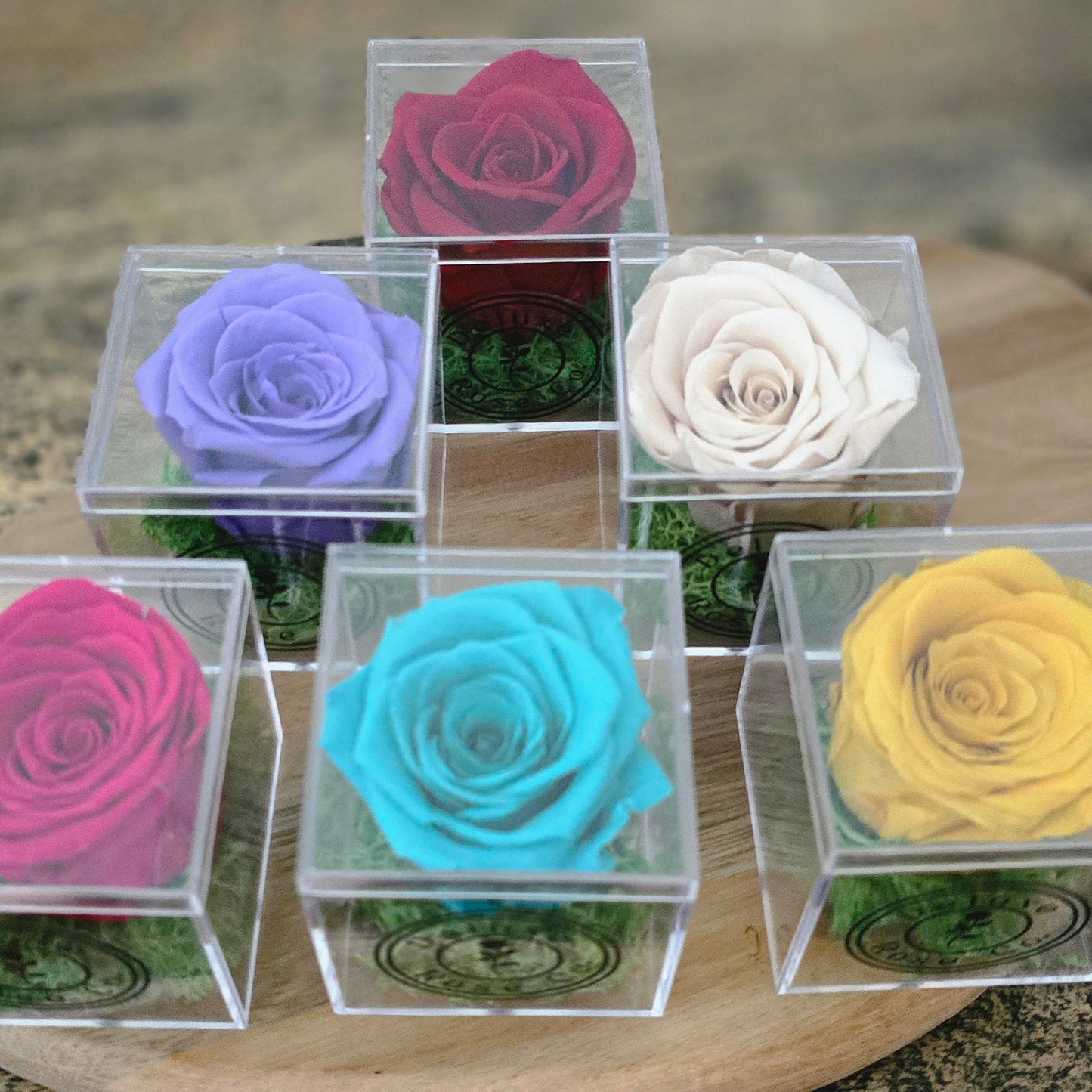 Single Rose Acrylic Box