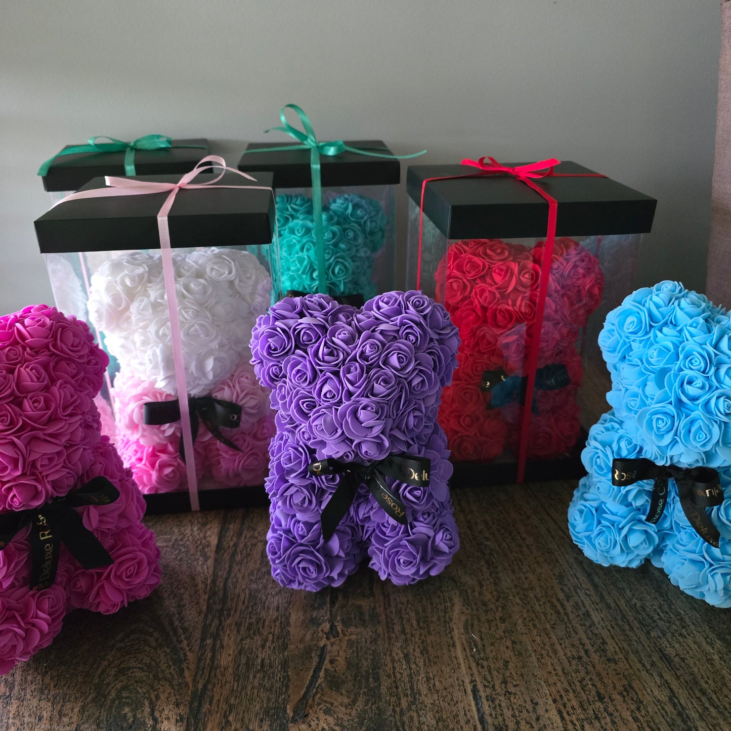 Forever Foam Rose Bear