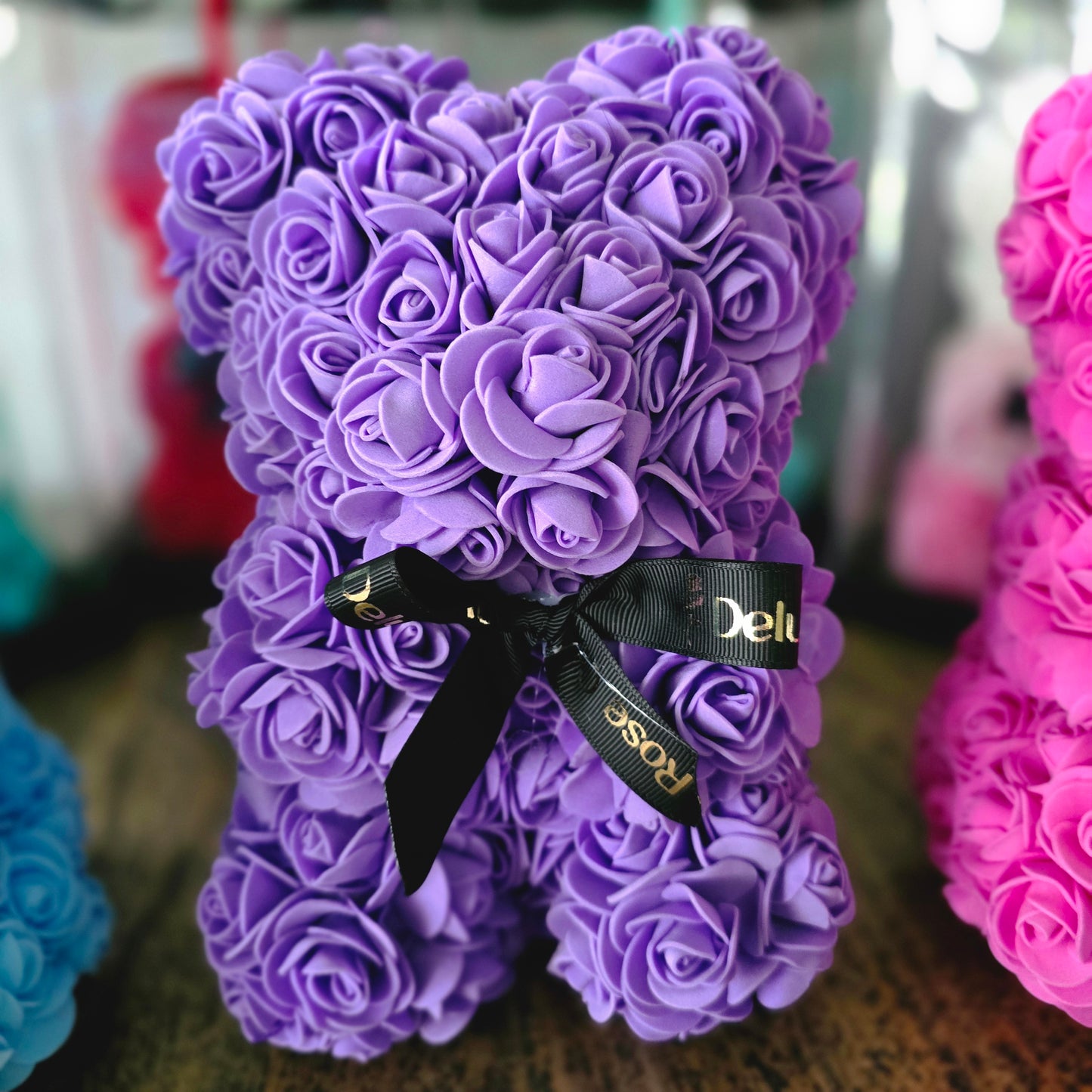 Forever Foam Rose Bear