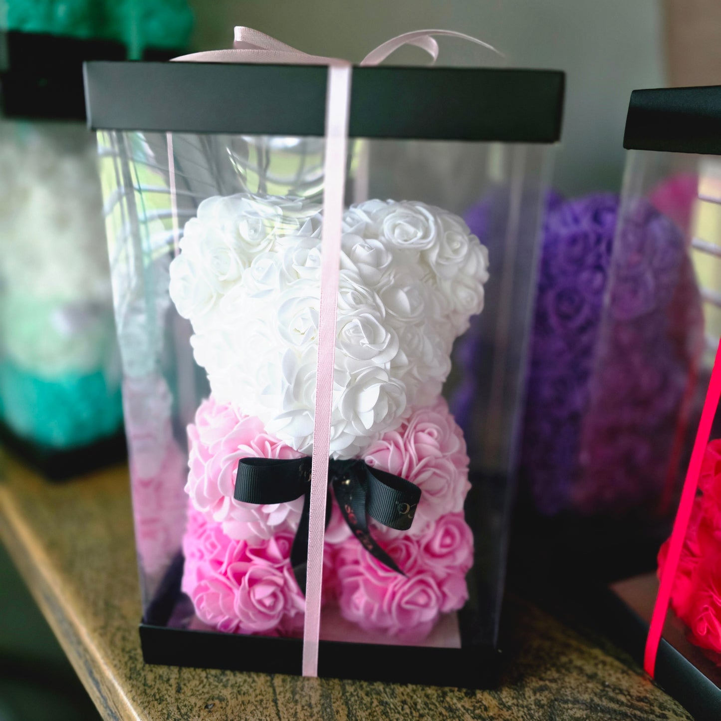 Forever Foam Rose Bear