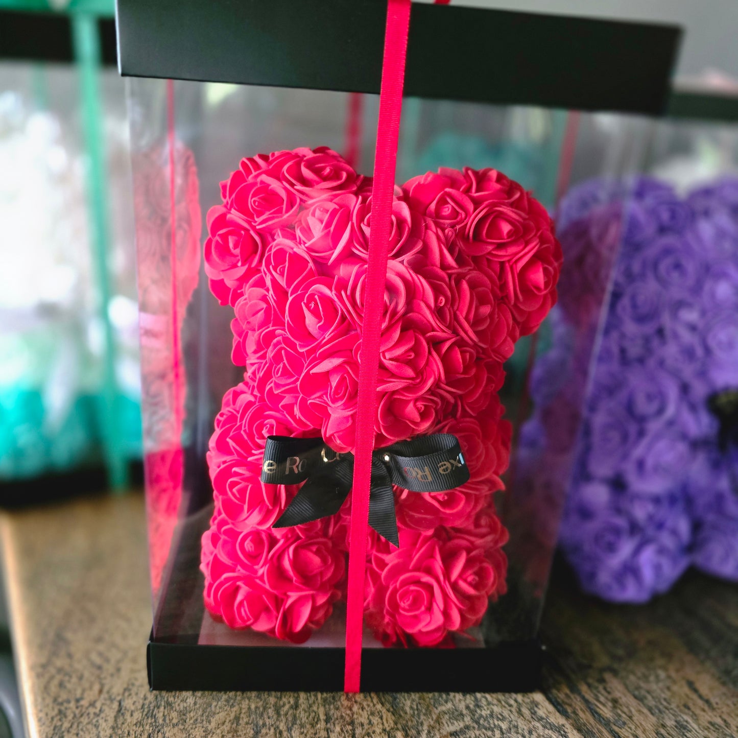 Forever Foam Rose Bear