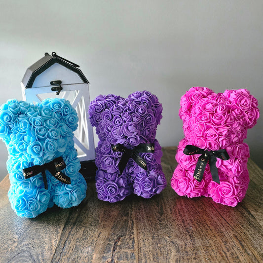 Forever Foam Rose Bear