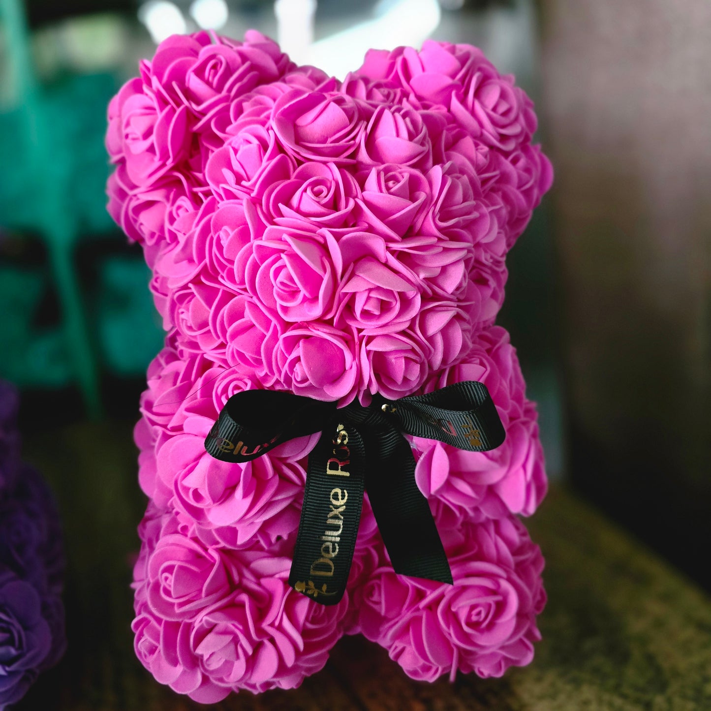 Forever Foam Rose Bear