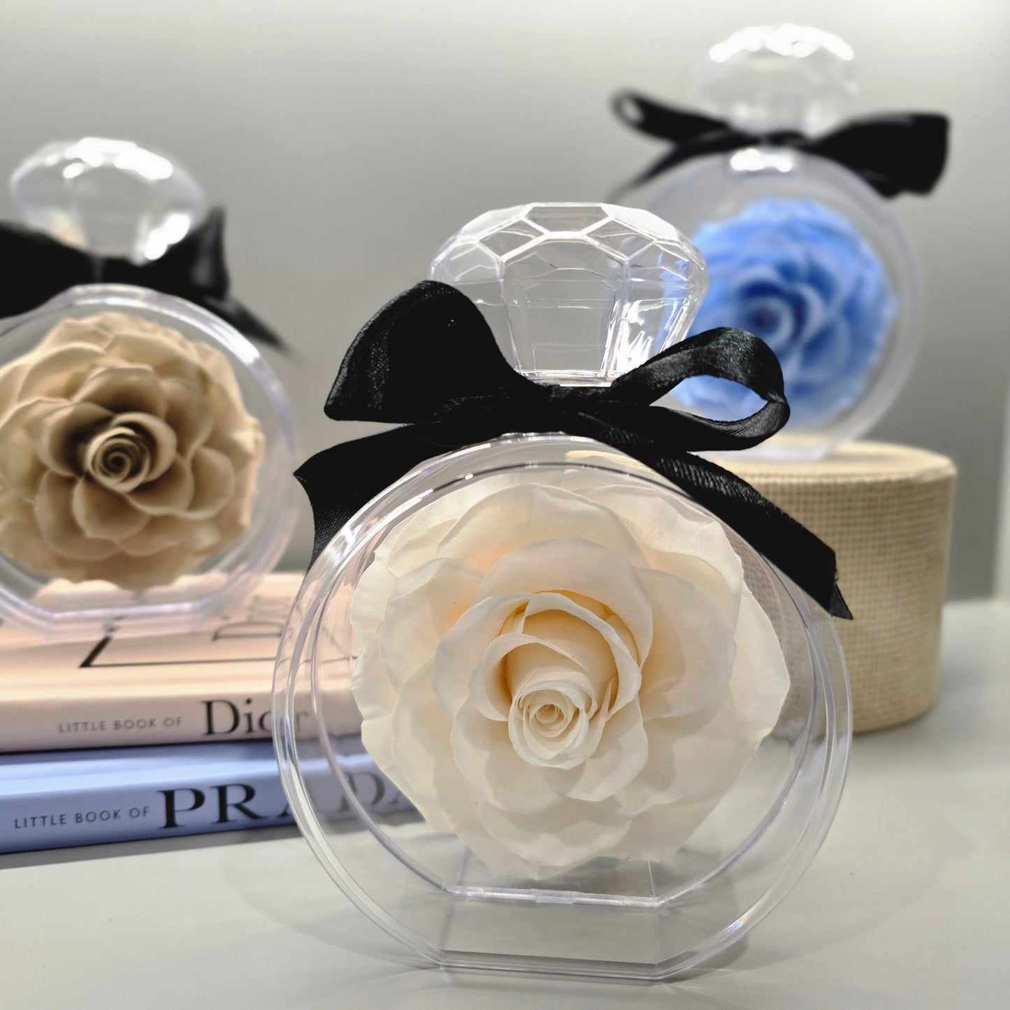 Perfume Bottle Roses