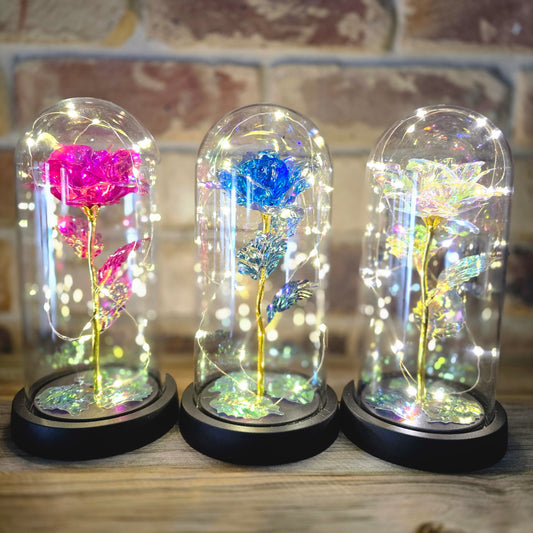 Galaxy Rose with LED lights