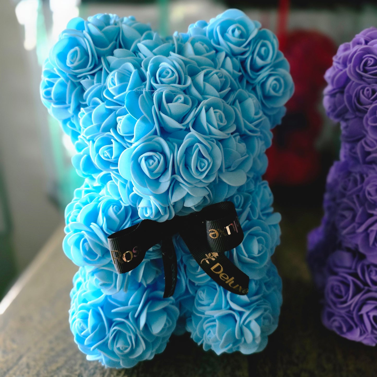 Forever Foam Rose Bear